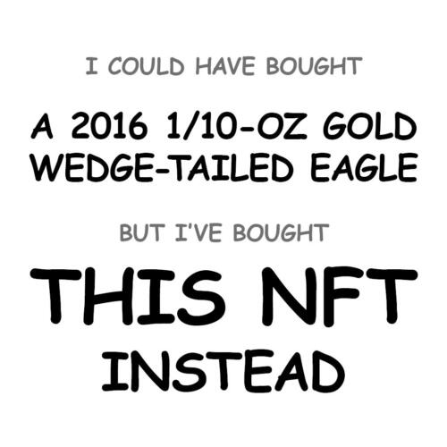 A 2016 1/10-oz Gold Wedge-Tailed Eagle