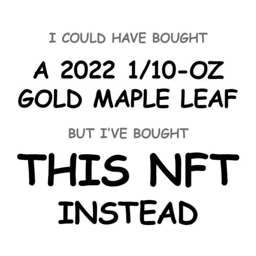 A 2022 1/10-oz Gold Maple Leaf