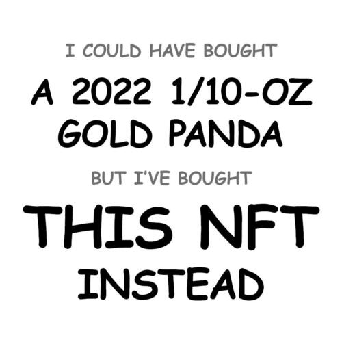 A 2022 1/10-oz Gold Panda