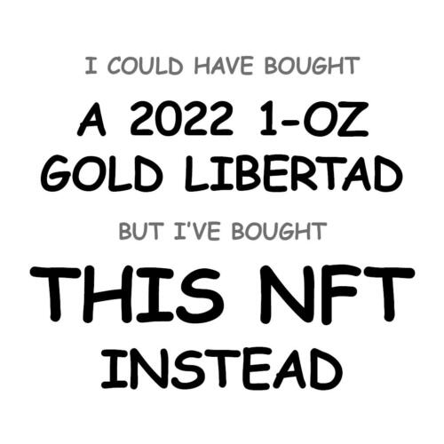 A 2022 1-oz Gold Libertad