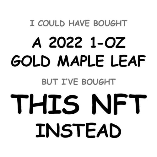 A 2022 1-oz Gold Maple Leaf