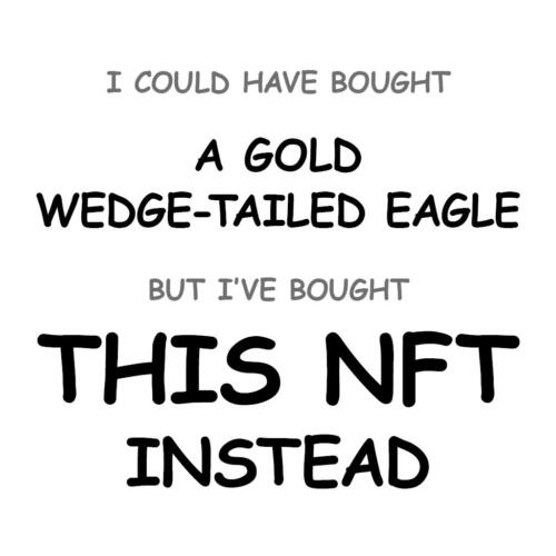 A Gold Wedge-Tailed Eagle