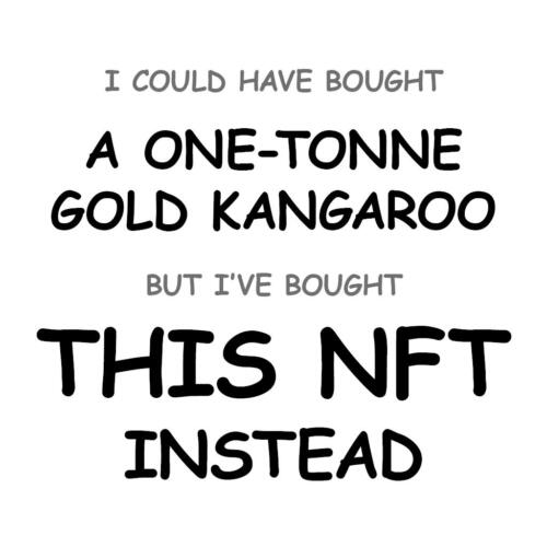 A One-Tonne Gold Kangaroo