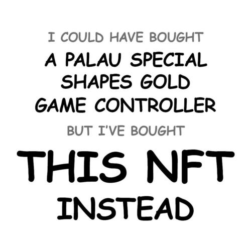 A Palau Special Shapes Gold Game Controller