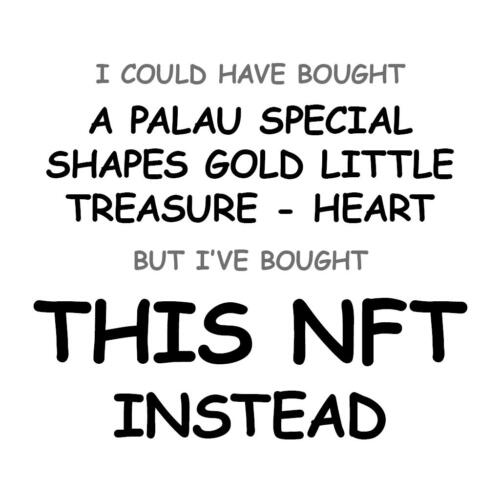 A Palau Special Shapes Gold Little Treasure - Heart