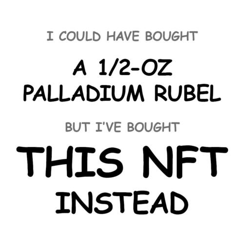 A 1/2-oz Palladium Rubel