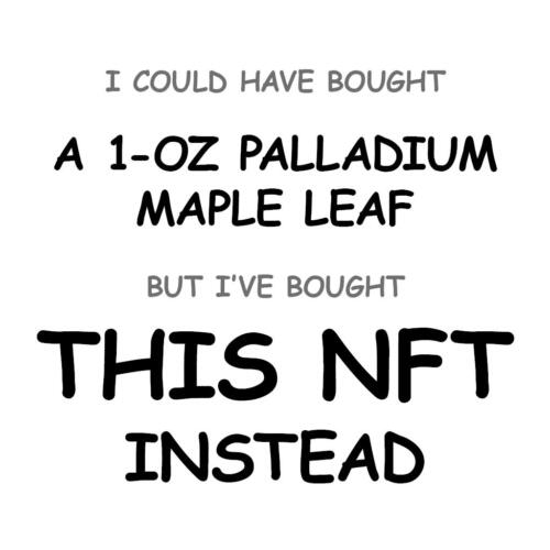 A 1-oz Palladium Maple Leaf