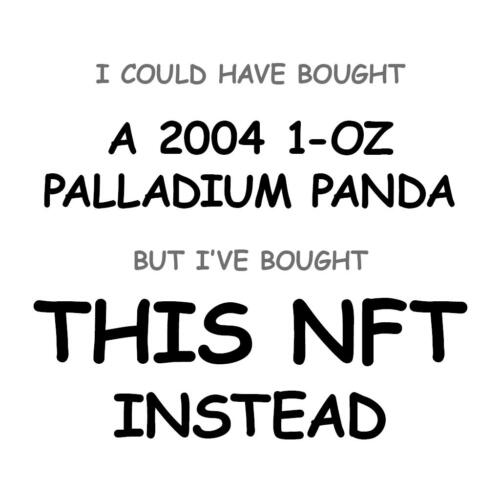 A 2004 1-oz Palladium Panda