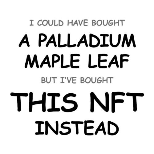A Palladium Maple Leaf