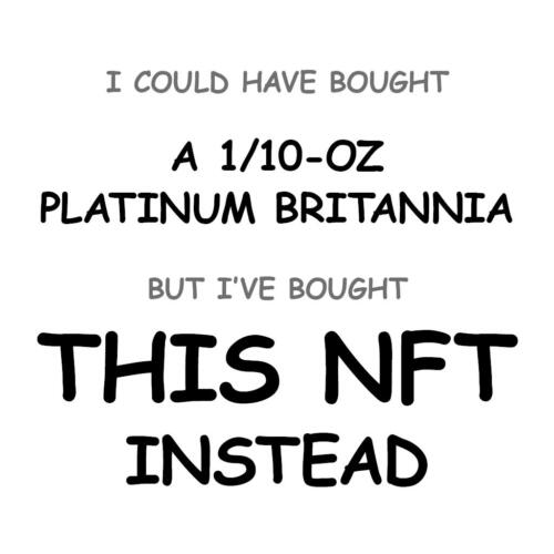 A 1/10-oz Platinum Britannia