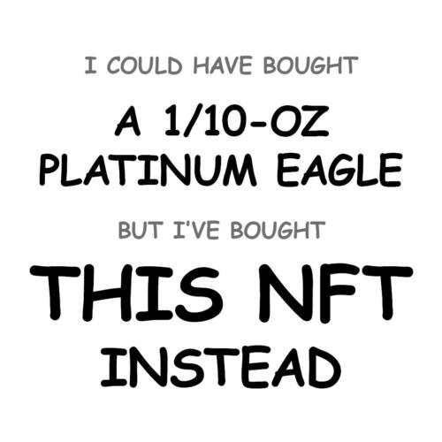 A 1/10-oz Platinum Eagle