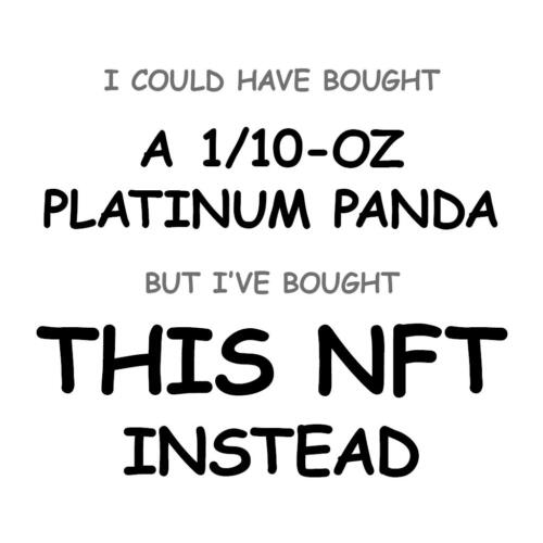 A 1/10-oz Platinum Panda