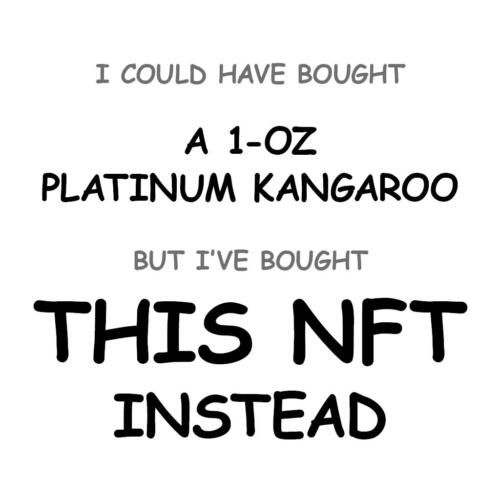 A 1-oz Platinum Kangaroo