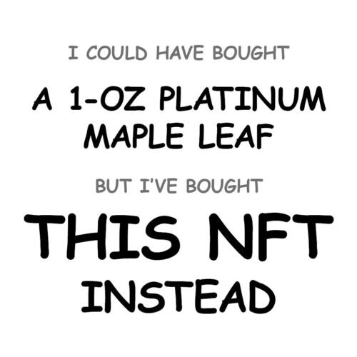 A 1-oz Platinum Maple Leaf