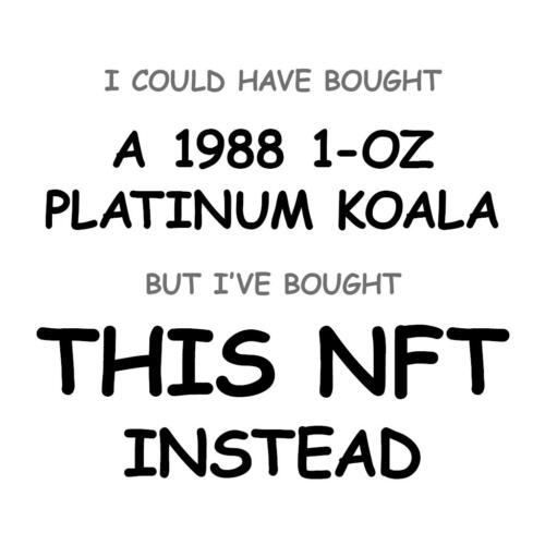 A 1988 1-oz Platinum Koala