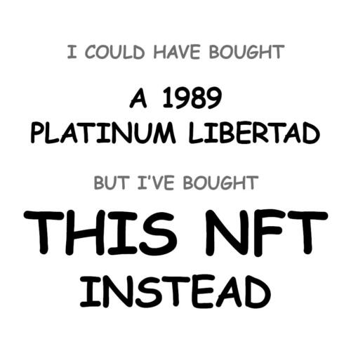 A 1989 Platinum Libertad