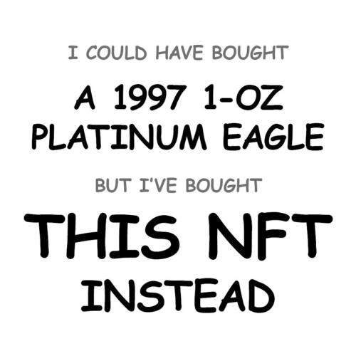 A 1997 1-oz Platinum Eagle