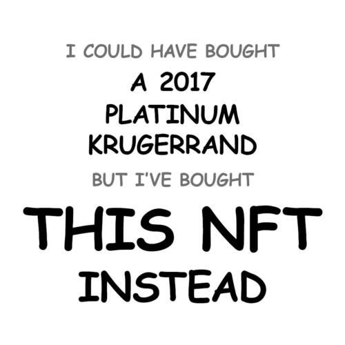 A 2017 Platinum Krugerrand