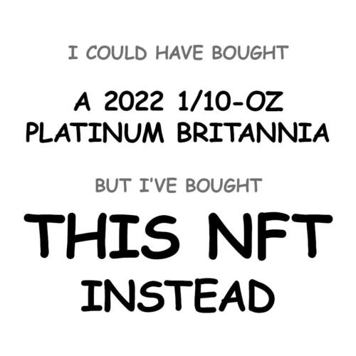 A 2022 1/10-oz Platinum Britannia