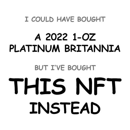 A 2022 1-oz Platinum Britannia