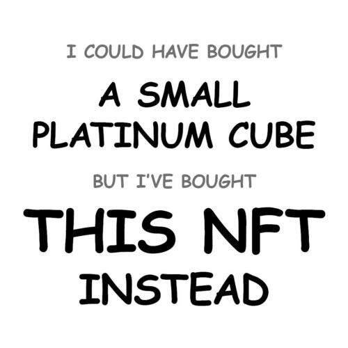 A Small Platinum Cube