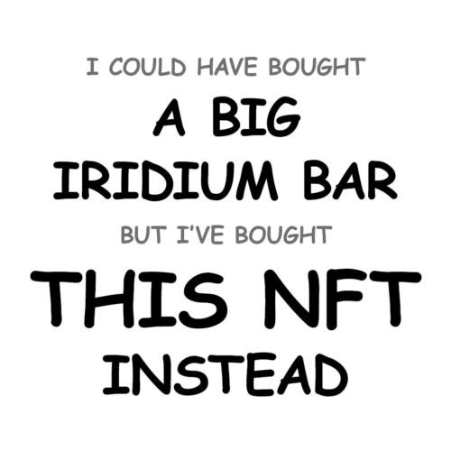 A Big Iridium Bar