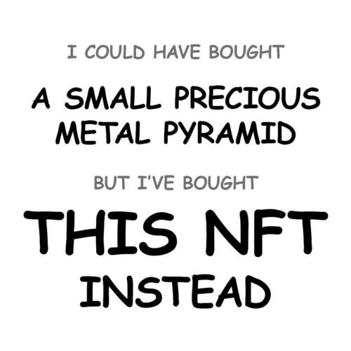 A Small Precious Metal Pyramid