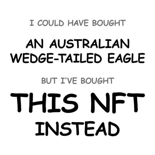 An Australian Wedge-Tailed Eagle