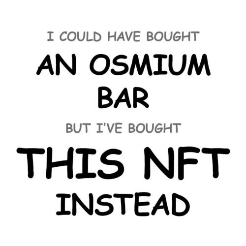 An Osmium Bar