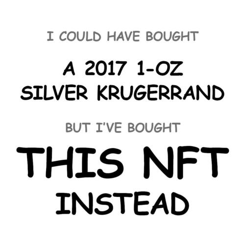 A 2017 1-oz Silver Krugerrand