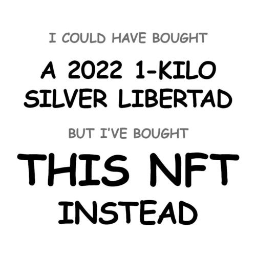 A 2022 1-Kilo Silver Libertad