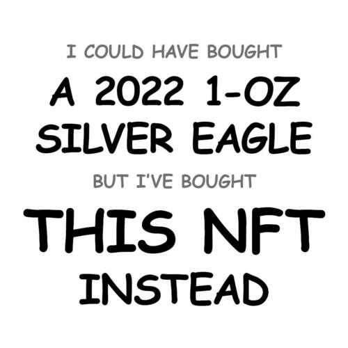 A 2022 1-oz Silver Eagle