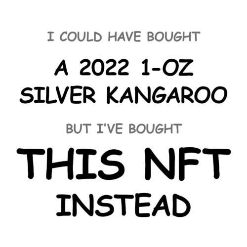A 2022 1-oz Silver Kangaroo
