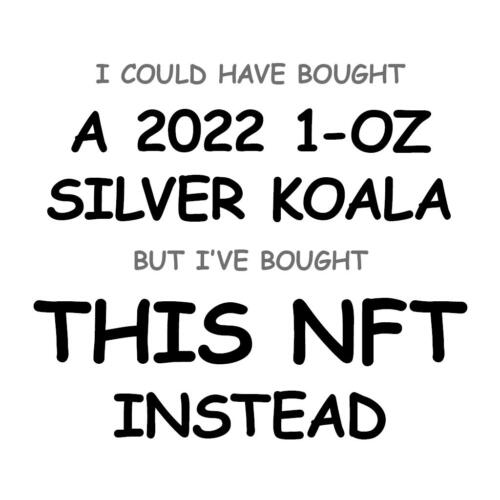 A 2022 1-oz Silver Koala