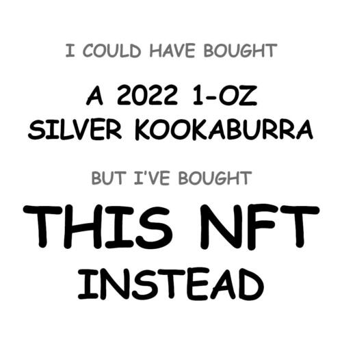 A 2022 1-oz Silver Kookaburra