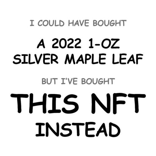 A 2022 1-oz Silver Maple Leaf