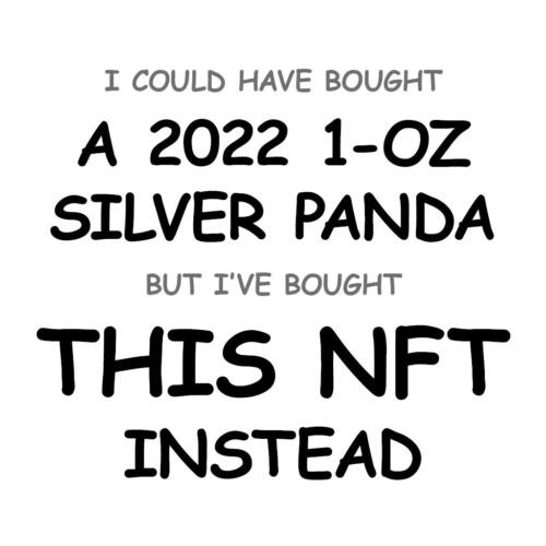 A 2022 1-oz Silver Panda